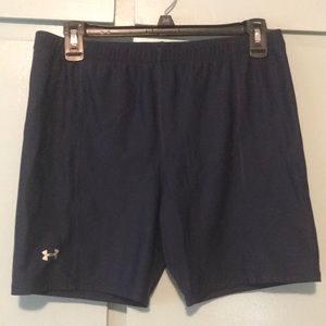 Under Armour navy blue compression shorts